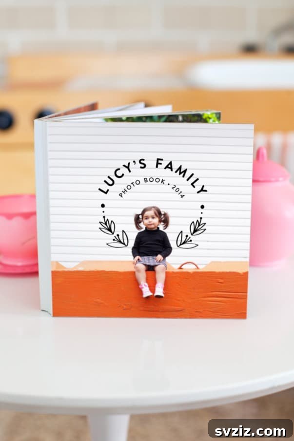 DIY Photo Board Book for family memories
