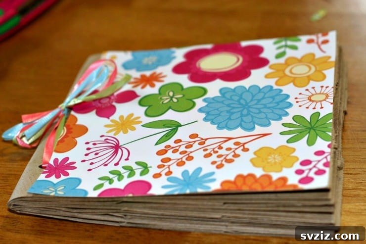 DIY Lunch Bag Photo Album for kids' crafts