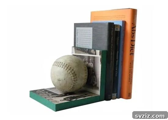 37 Ultimate Crafts for Men 16 Baseball Bookends