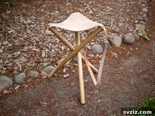37 Ultimate Crafts for Men 17 Tripod Camping Stool
