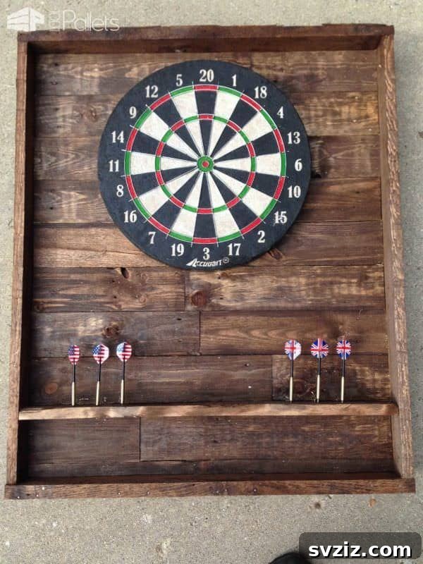 37 Ultimate Crafts for Men 23 DIY Dart Board