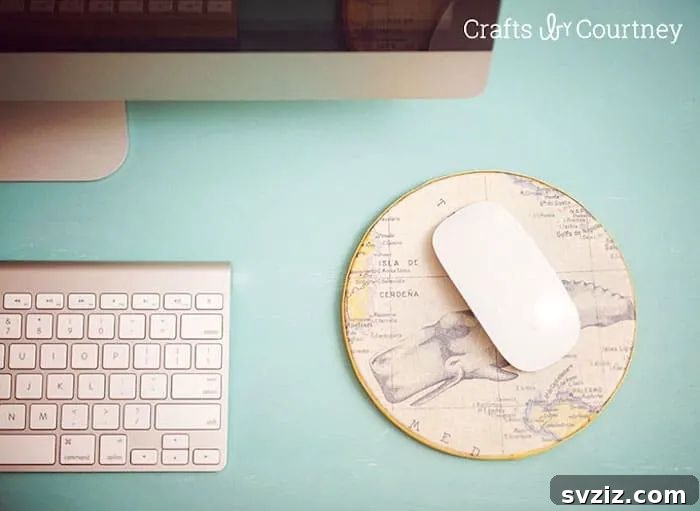 37 Ultimate Crafts for Men 33 DIY Mouse Pad