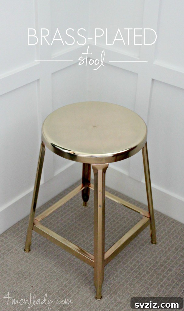 37 Ultimate Crafts for Men 38 Brass Plated Stool
