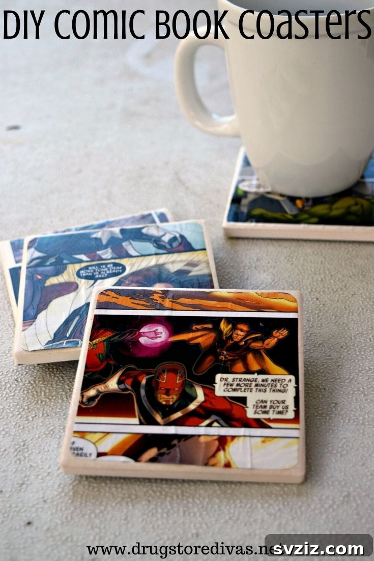 37 Ultimate Crafts for Men 5 Comic Book Coasters