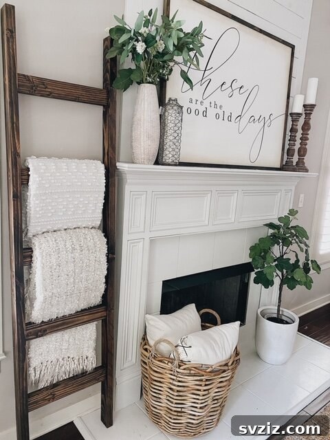 Crafted Wedding Gifts: High-End Style, Wallet-Friendly Price 15 Stylish DIY Blanket Ladder, a functional and aesthetic wedding gift