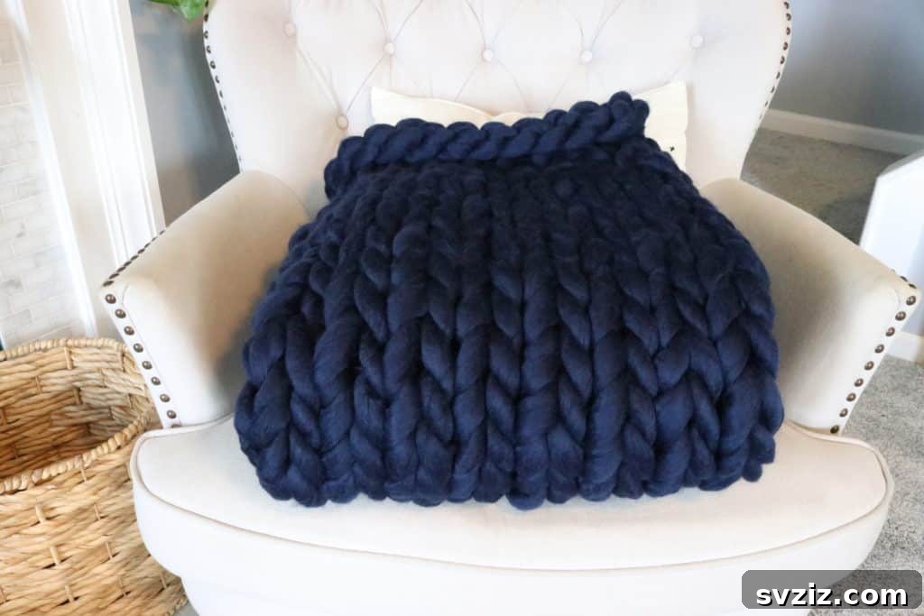 Crafted Wedding Gifts: High-End Style, Wallet-Friendly Price 18 Luxurious DIY Chunky Knit Blanket, a warm and personal handmade wedding gift