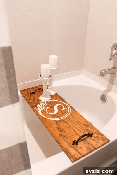 Crafted Wedding Gifts: High-End Style, Wallet-Friendly Price 38 Luxurious DIY Bath Caddy, the perfect gift for relaxation and indulgence