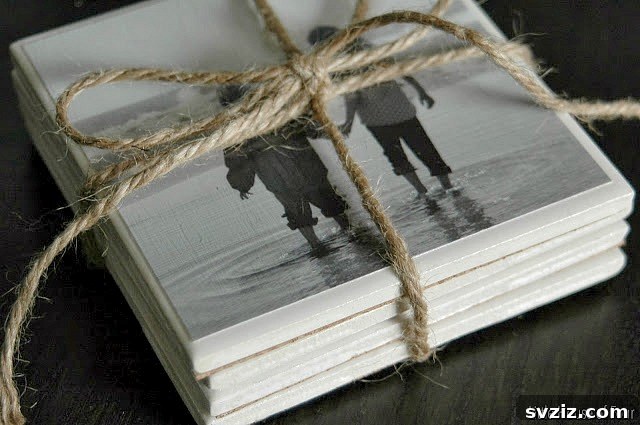 Crafted Wedding Gifts: High-End Style, Wallet-Friendly Price 5 Custom Photo Coasters, a sentimental handmade wedding gift