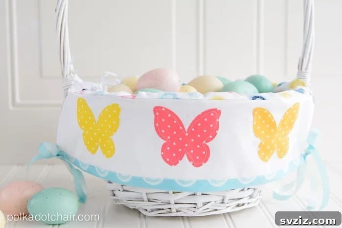 20 Unique Easter Basket Inspirations 13 Basket with Liner Pattern