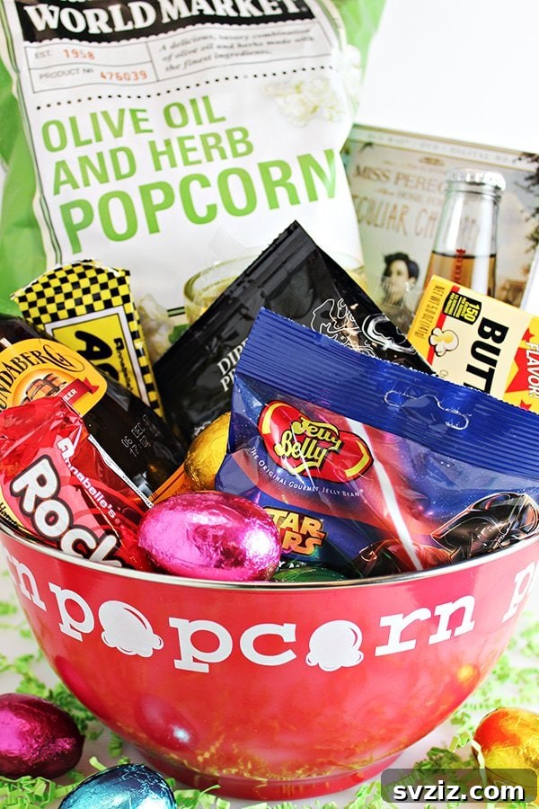 20 Unique Easter Basket Inspirations 18 Movie Night Basket