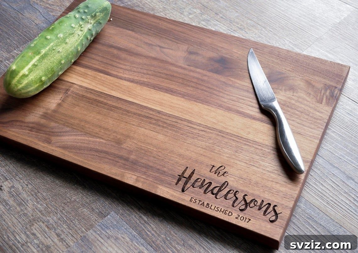Personalized Cutting Board for Wedding Registry