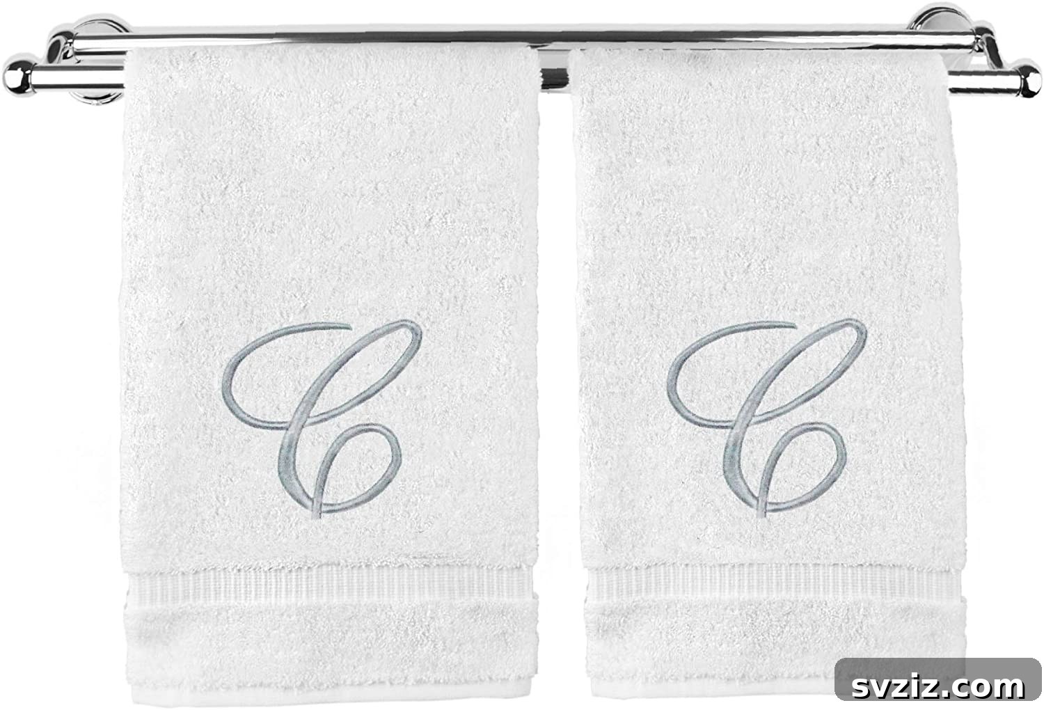 Elegant Monogrammed Hand Towels