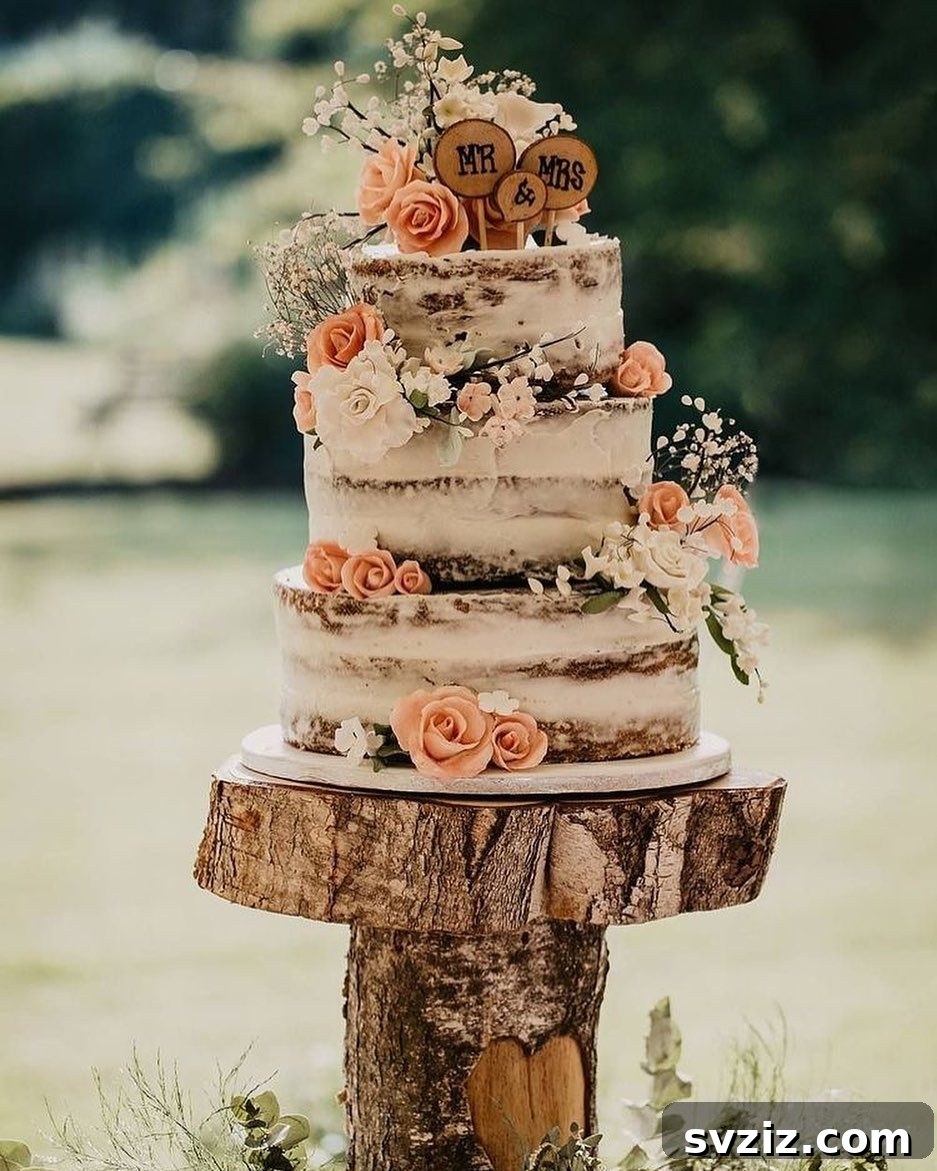 Charming Rustic Wedding Decor Inspirations 13 Rustic cake toppers