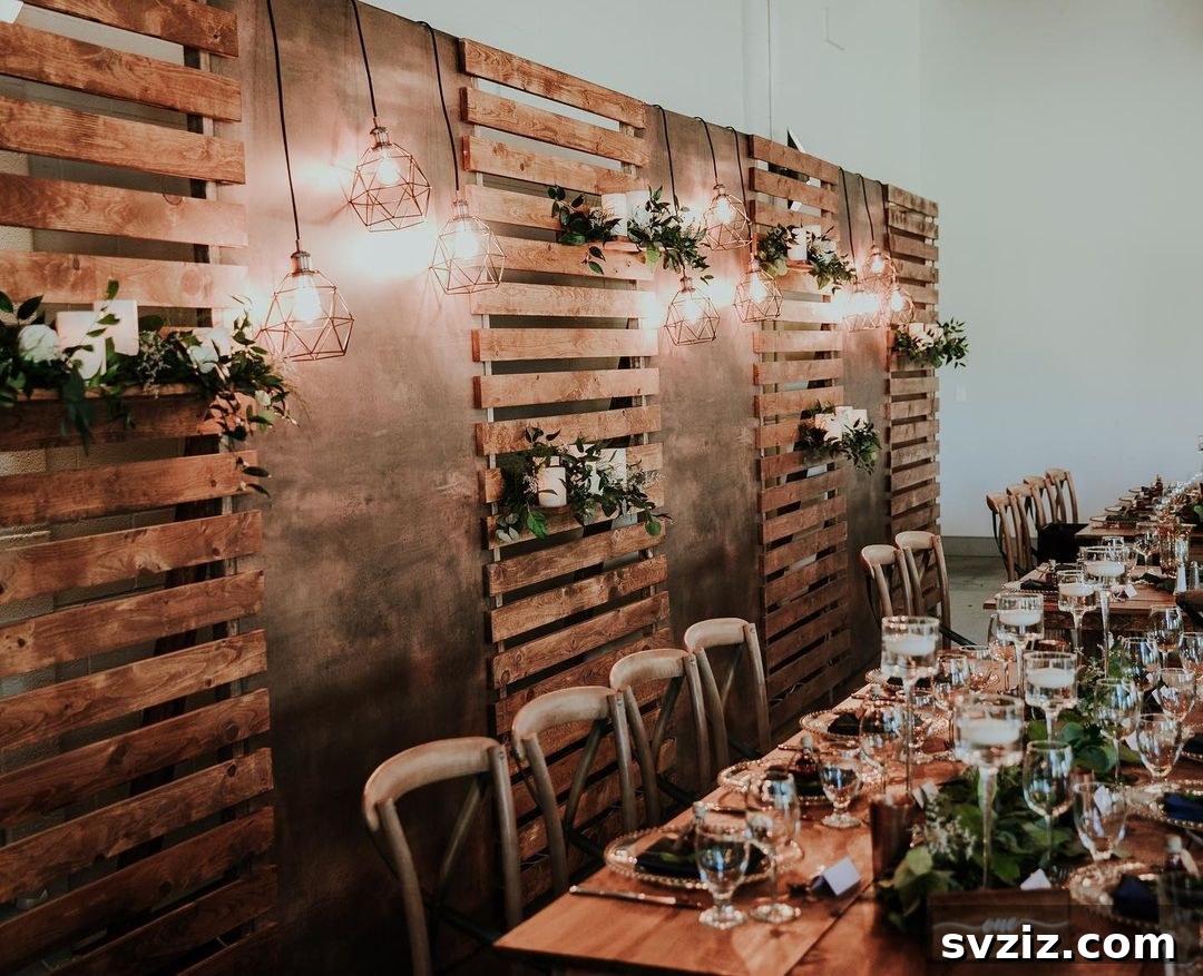 Charming Rustic Wedding Decor Inspirations 18 Rustic Backdrop