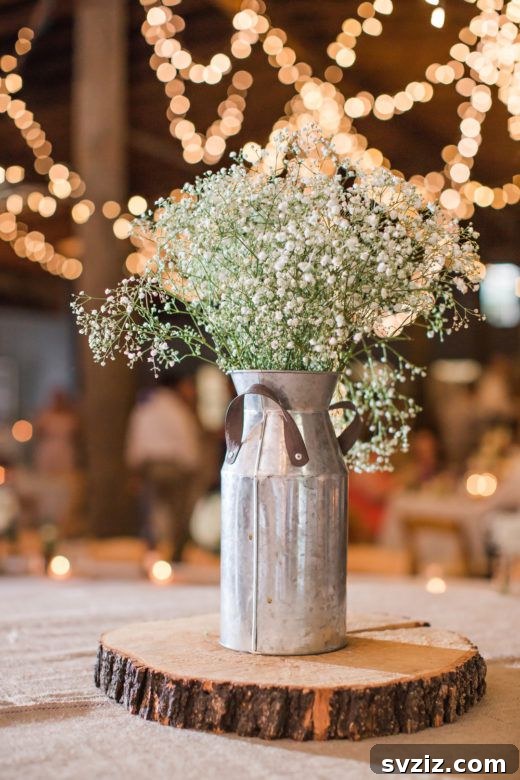 Charming Rustic Wedding Decor Inspirations 28 Milk Can Vase