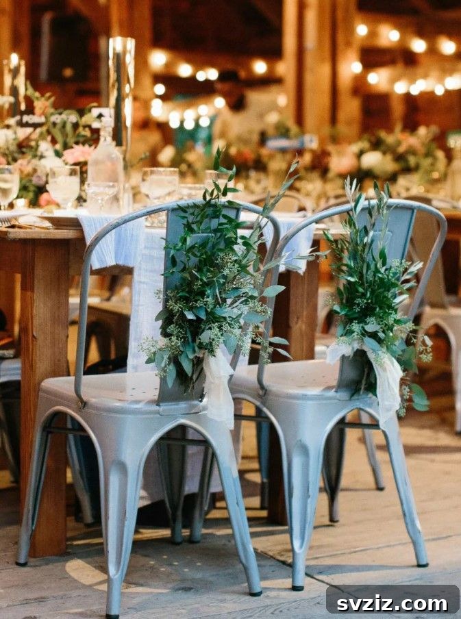 Charming Rustic Wedding Decor Inspirations 29 Leaves On A Chair