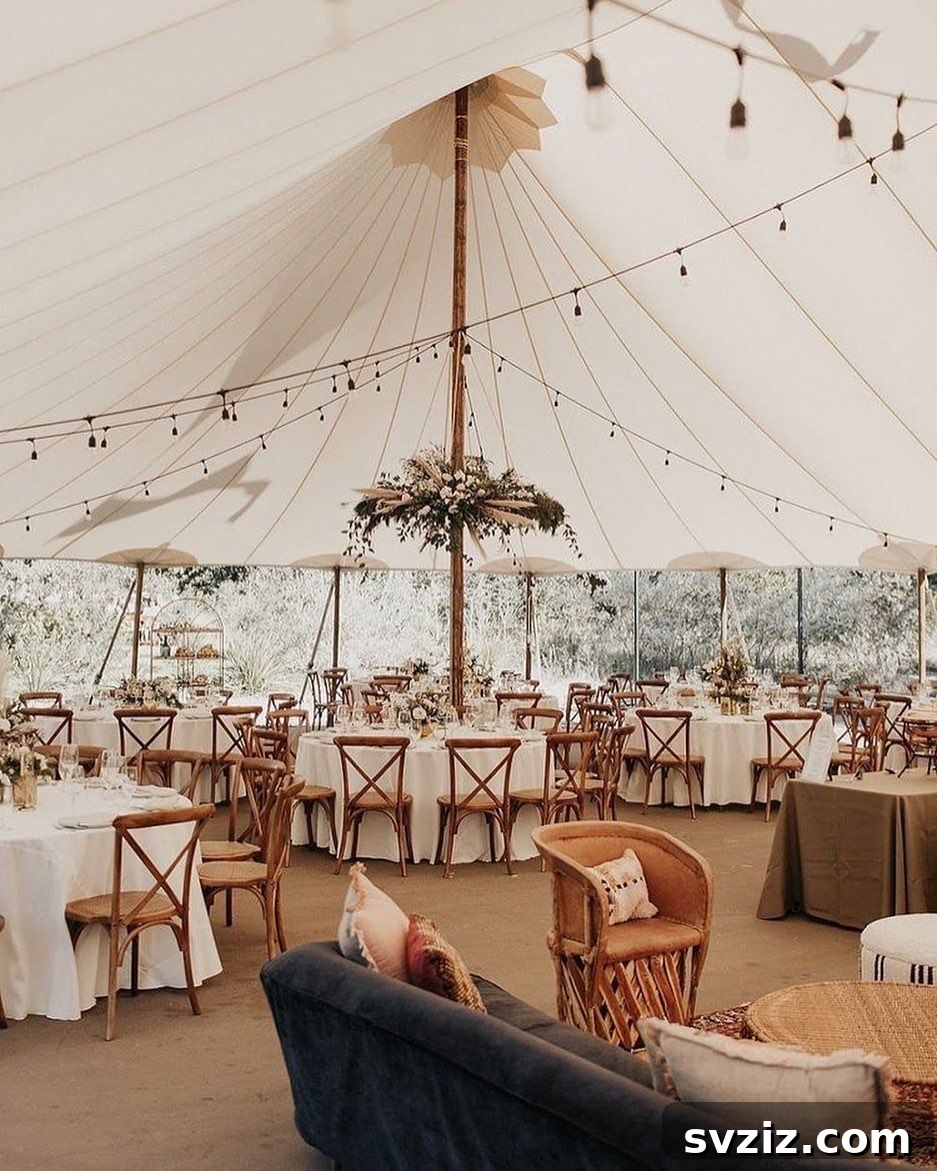 Charming Rustic Wedding Decor Inspirations 4 White Canopy and Green Woods