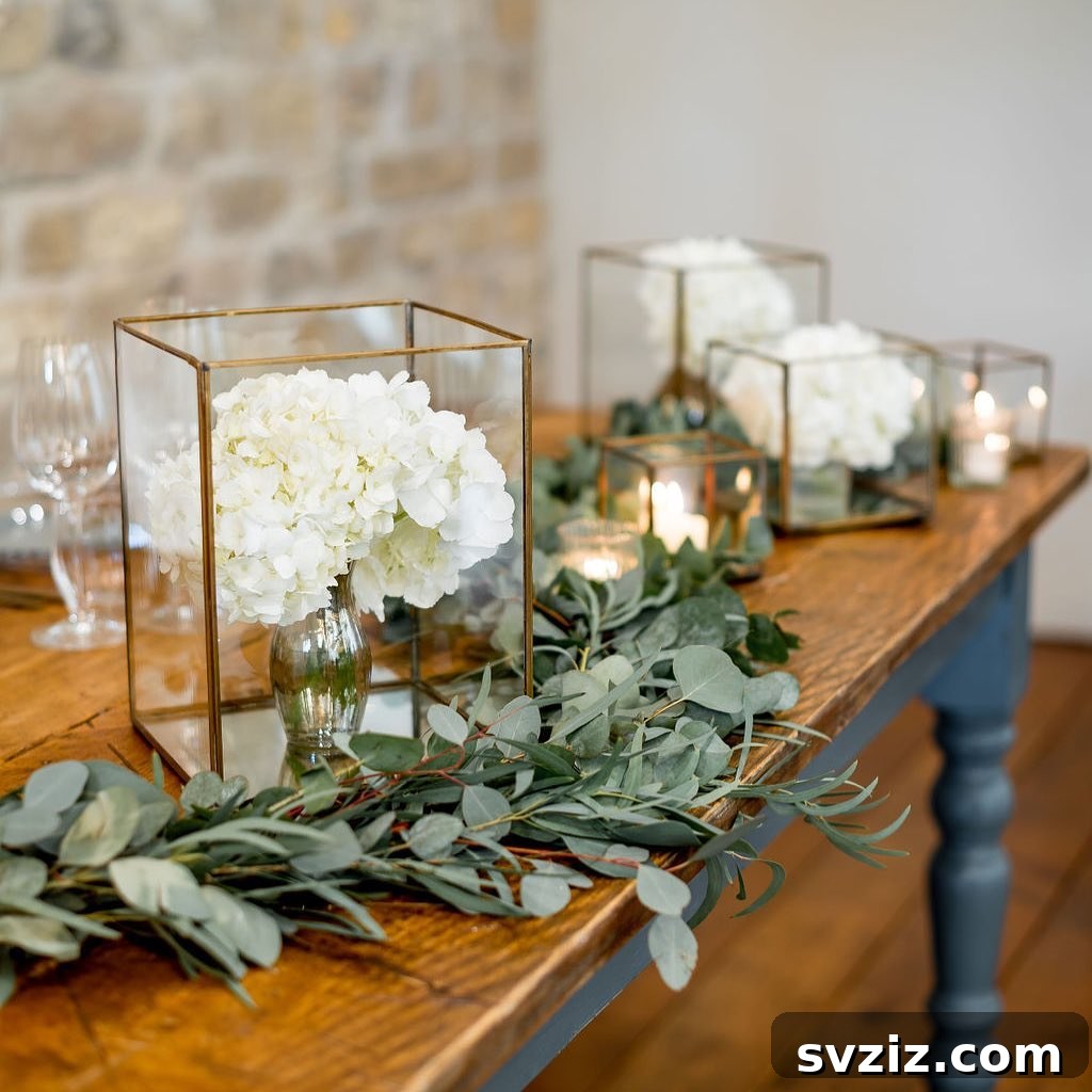 Charming Rustic Wedding Decor Inspirations 5 Glass Holders Centerpiece