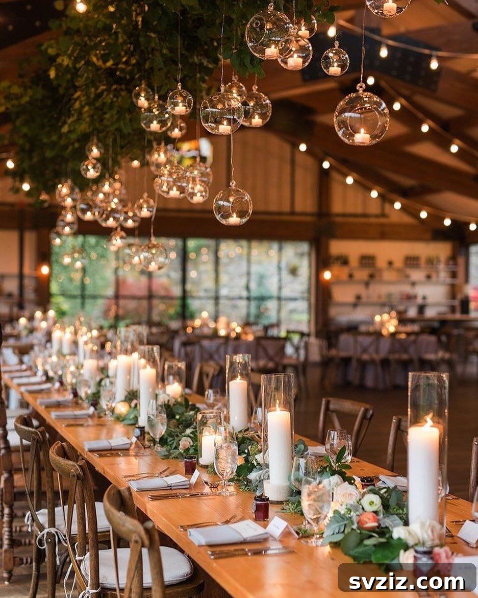 Charming Rustic Wedding Decor Inspirations 7 Rustic Barn lighting