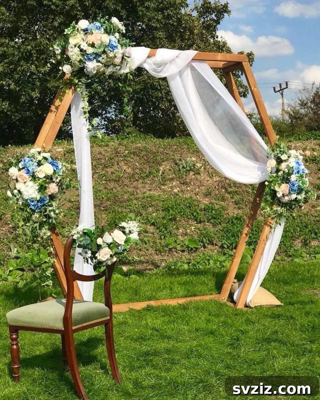 Charming Rustic Wedding Decor Inspirations 9 Hexagon wedding arch
