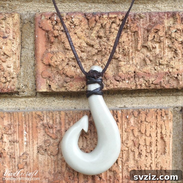 37 Brilliant Resin Projects You'll Be Obsessed With 12 Maui Fish Hook Resin Necklace