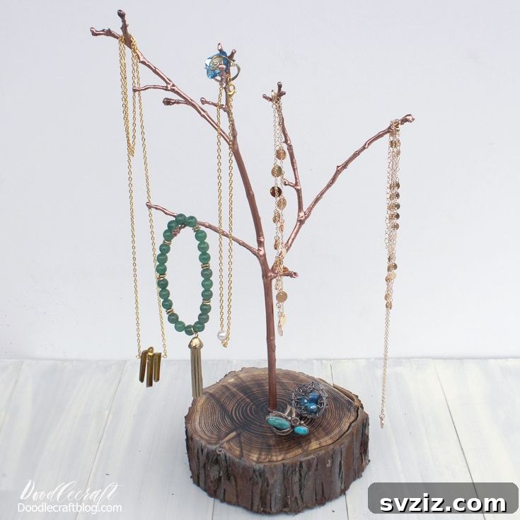 37 Brilliant Resin Projects You'll Be Obsessed With 13 Resin Tree Branch Jewelry Organiser