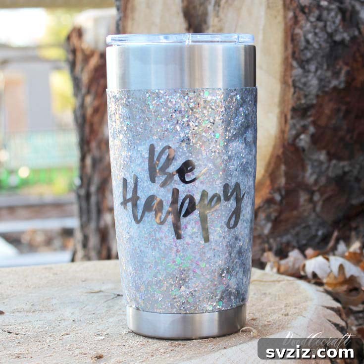 37 Brilliant Resin Projects You'll Be Obsessed With 21 Glitter Resin Tumbler