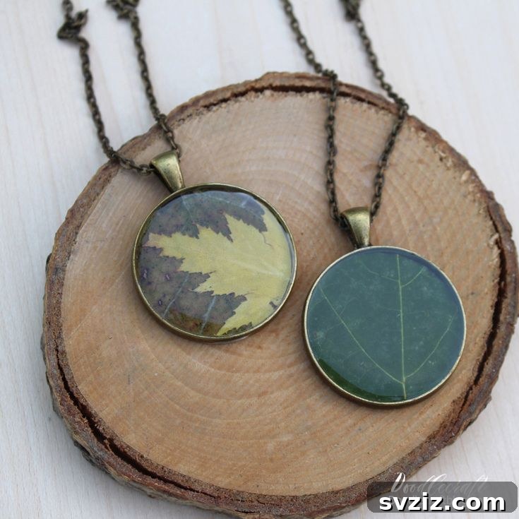 37 Brilliant Resin Projects You'll Be Obsessed With 10 Resin Autumn Leaf Pendant