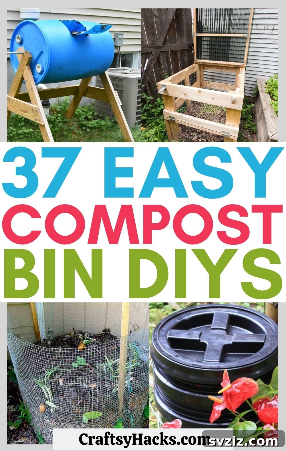 37 Brilliant Beginner-Friendly Compost Bin Builds 2 diy compost bins