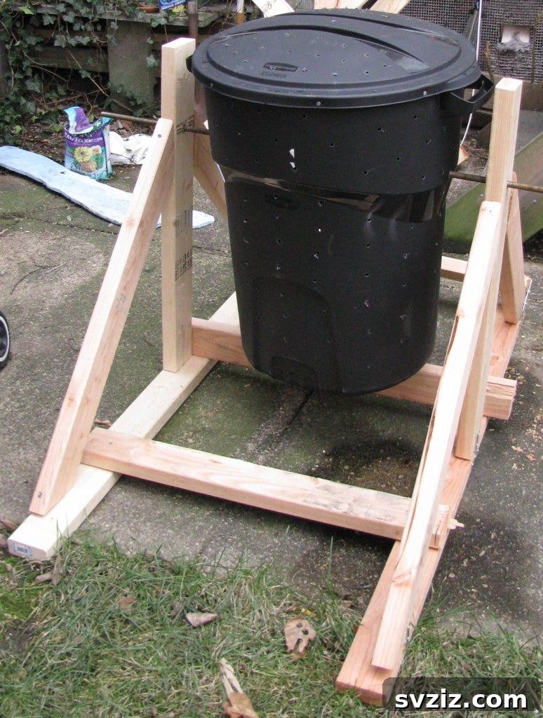 37 Brilliant Beginner-Friendly Compost Bin Builds 31 Garbage Drum Composter