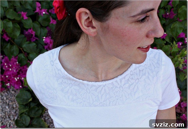 Peek-A-Boo Lace T-Shirt