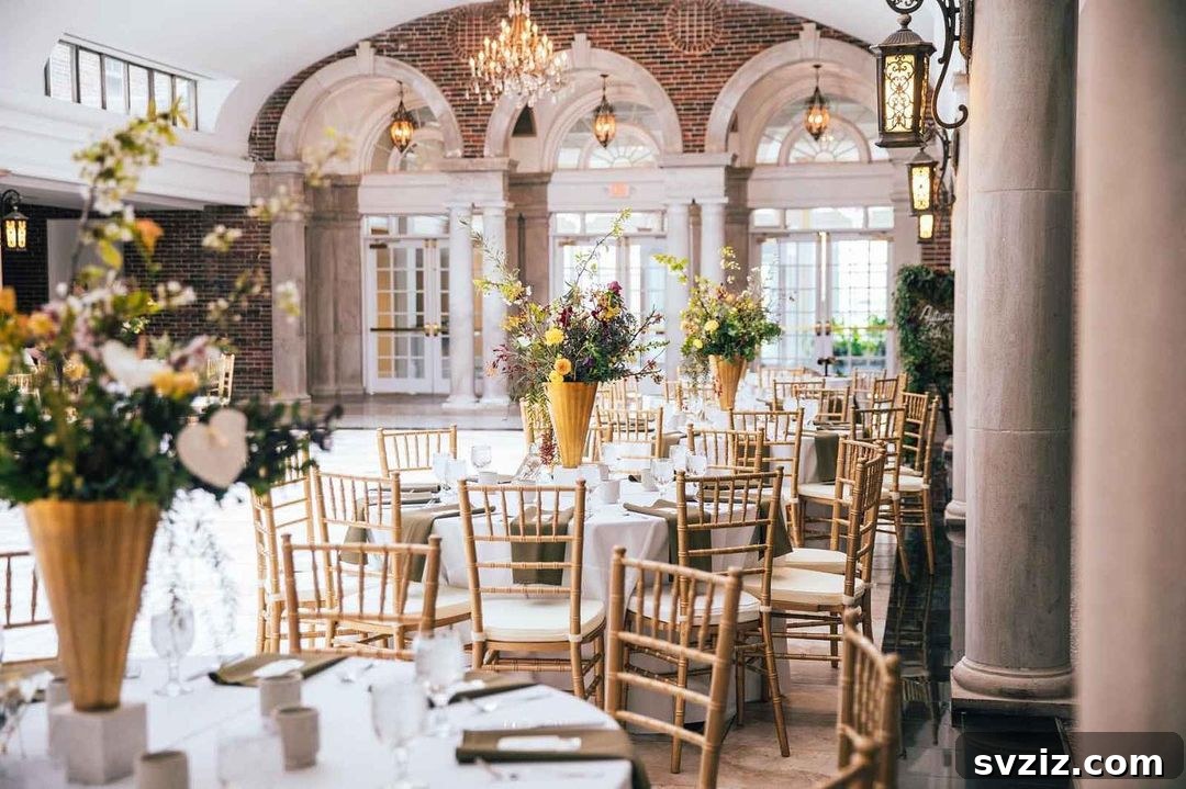 31 Next-Level Wedding Reception Ideas 26 Elegant country club wedding reception in spring